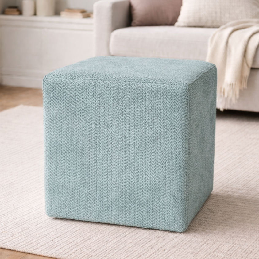 Izzy Square Puff Sky Blue